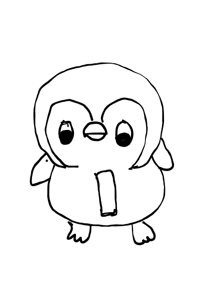  how to draw Cute Penguin in easy steps - step number : 8 - Easy Step Drawing