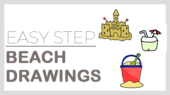 How to draw beach pictures