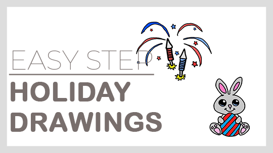 How to draw Holiday drawings in easy step-by-step