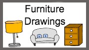 easy step by step furniture drawing - EasystepDrawing