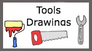 easy step by step tools drawing - EasystepDrawing