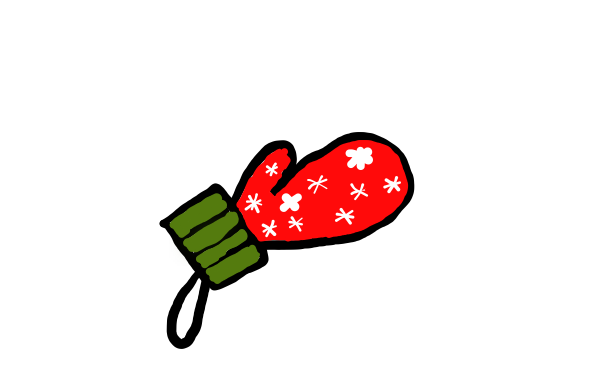 easy step by step christmasglove drawing - EasystepDrawing