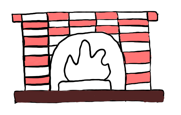  how to draw step by step fireplace drawing easy  - EasystepDrawing