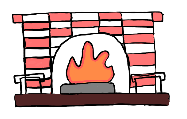  how to draw step by step fireplace drawing easy  - EasystepDrawing