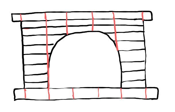  how to draw step by step fireplace drawing easy  - EasystepDrawing