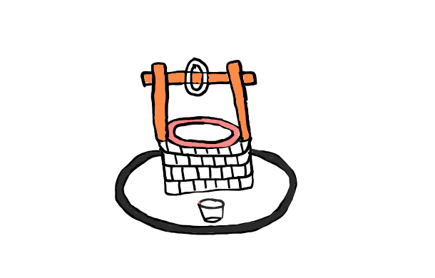  how to draw Water Well in easy steps - step number : 11 - Easy Step Drawing