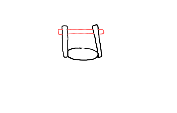  how to draw Water Well in easy steps - step number : 3 - Easy Step Drawing