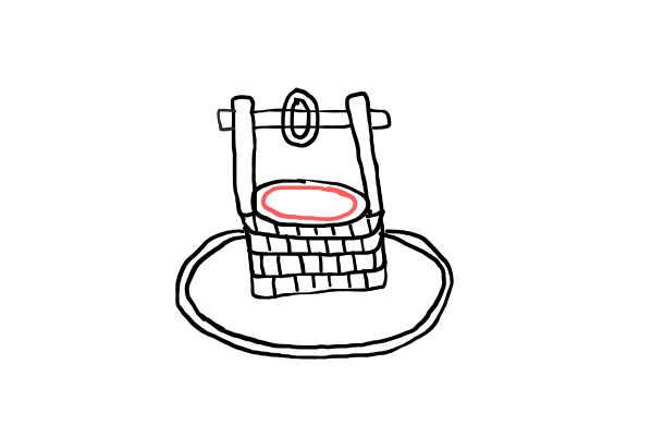  how to draw Water Well in easy steps - step number : 7 - Easy Step Drawing