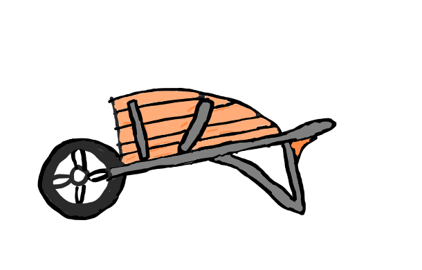 How to draw Wheel Cart in easy step by step.