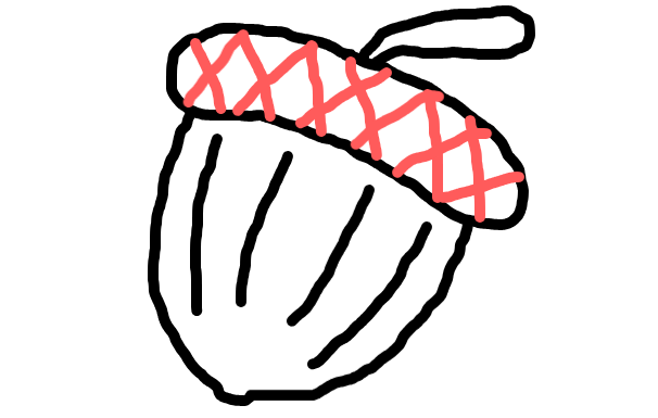  how to draw step by step acorn drawing easy  - EasystepDrawing