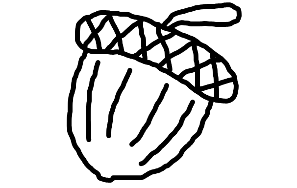  how to draw step by step acorn drawing easy  - EasystepDrawing
