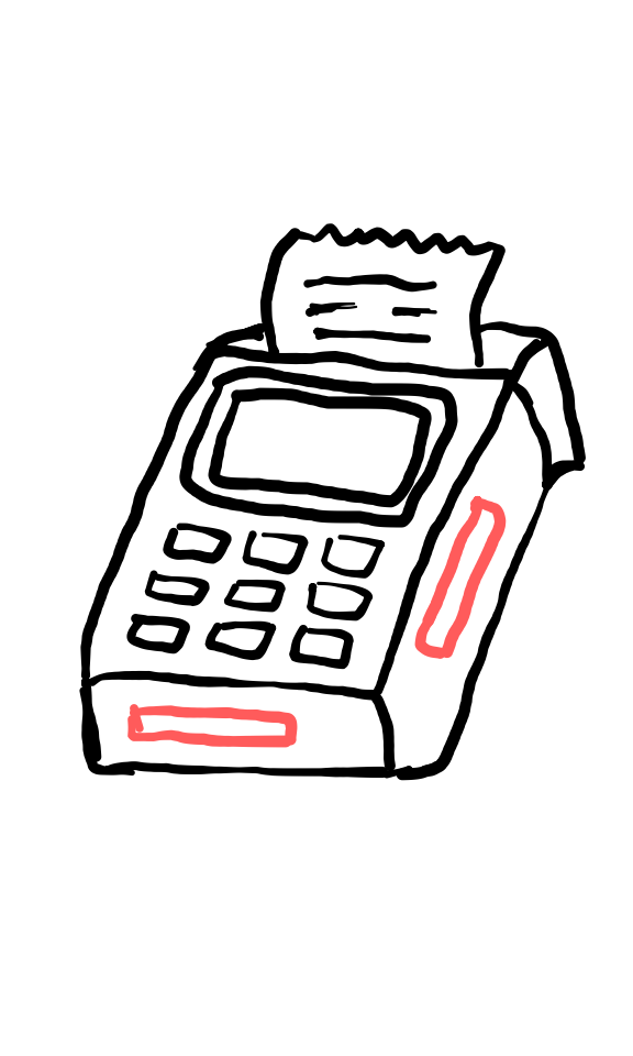  how to draw Card Reader in easy steps - step number : 5 - Easy Step Drawing