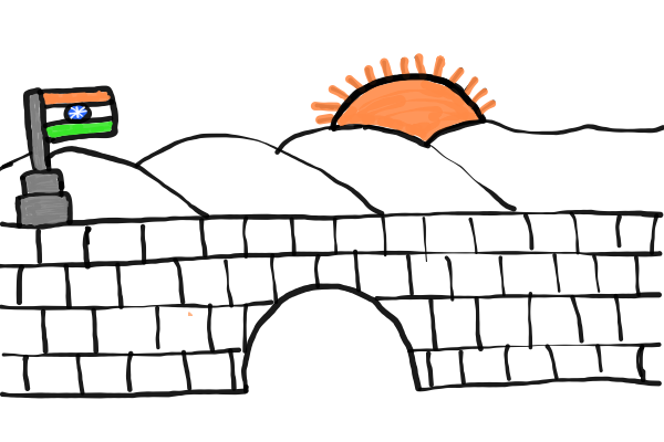  how to draw Republic Day in easy steps - step number : 8 - Easy Step Drawing