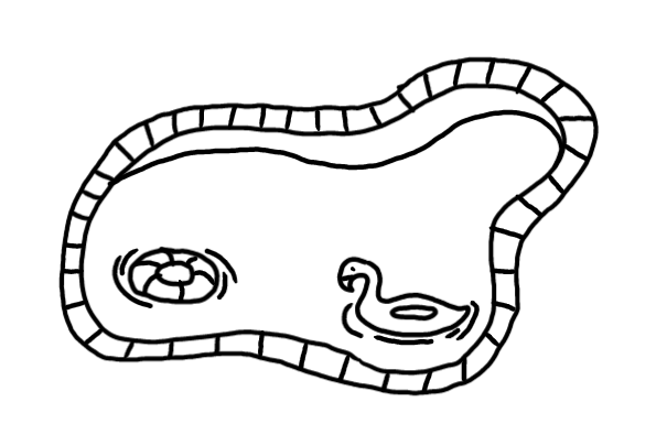  how to draw step by step swimmingpool drawing easy  - EasystepDrawing