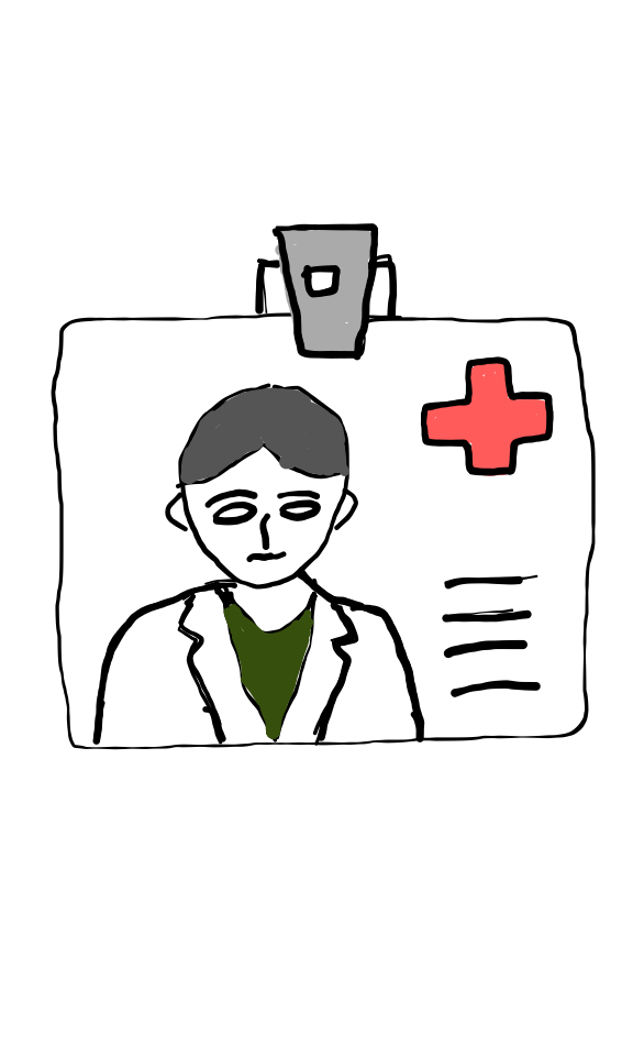 easy step by step Hospital Id Card drawing - EasystepDrawing