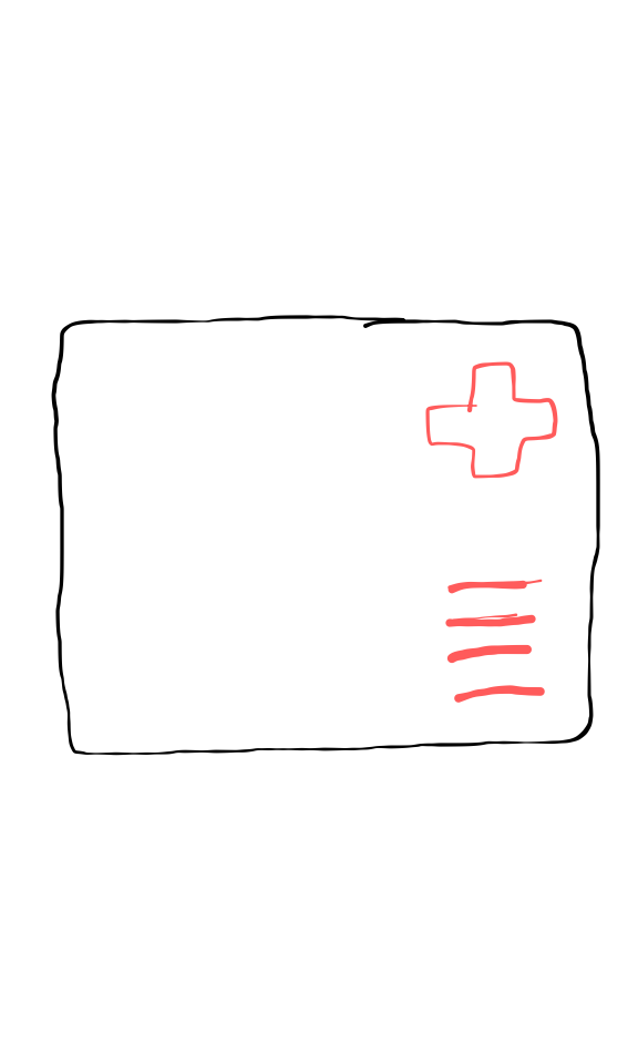  how to draw Hospital ID Card in easy steps - step number : 2 - Easy Step Drawing