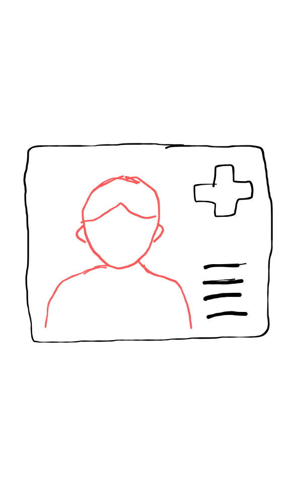  how to draw Hospital ID Card in easy steps - step number : 4 - Easy Step Drawing