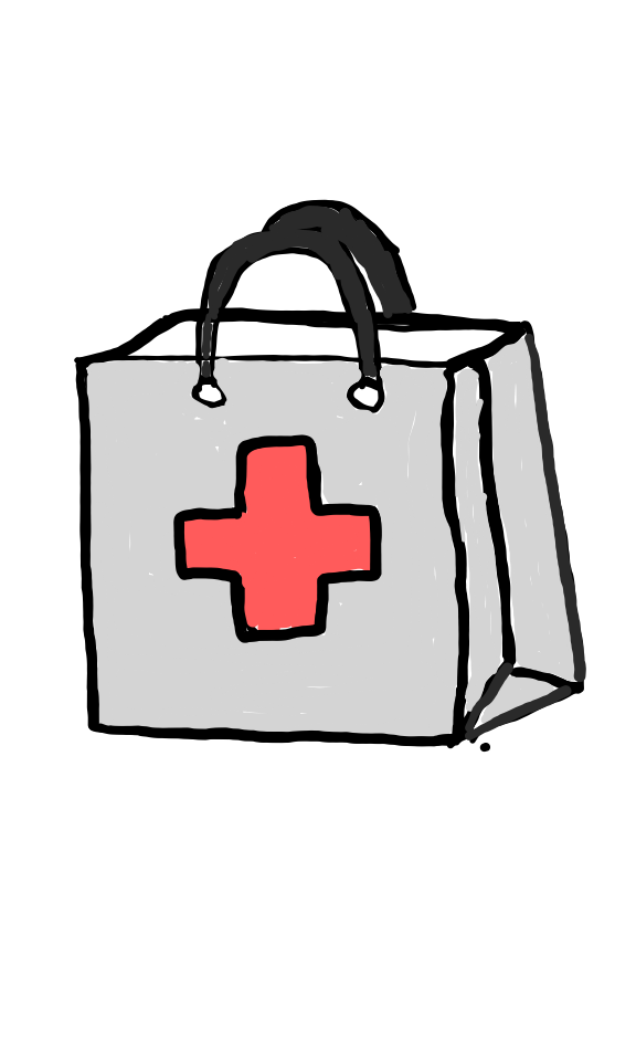 easy step by step Medical Bag drawing - EasystepDrawing