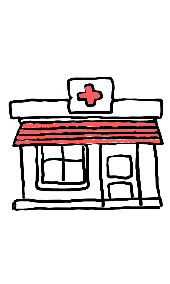  how to draw Medical Clinic House in easy steps - step number : 6 - Easy Step Drawing