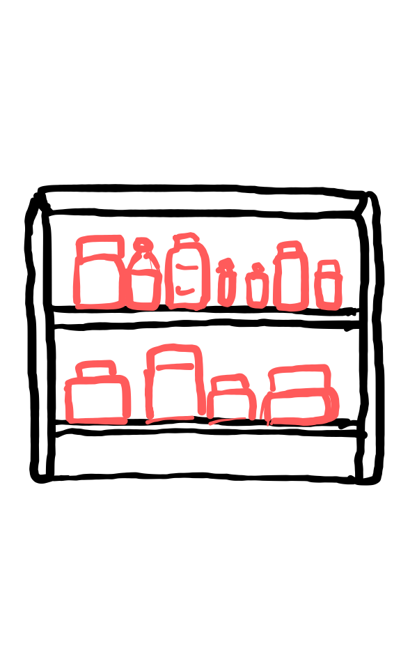  how to draw Kitchen Shelf in easy steps - step number : 3 - Easy Step Drawing