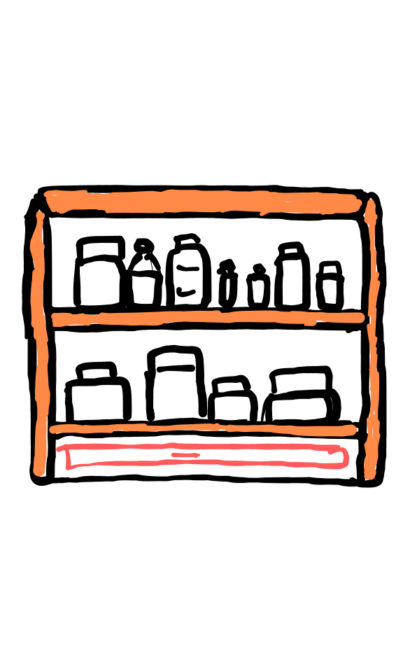  how to draw Kitchen Shelf in easy steps - step number : 4 - Easy Step Drawing