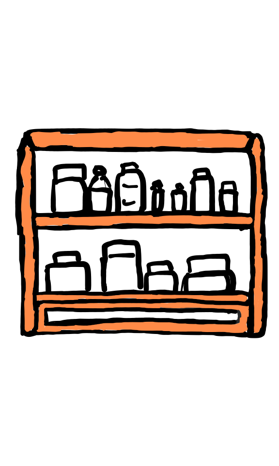  how to draw Kitchen Shelf in easy steps - step number : 5 - Easy Step Drawing