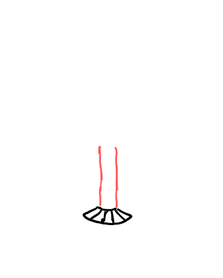  how to draw Round Dinning Table in easy steps - step number : 2 - Easy Step Drawing