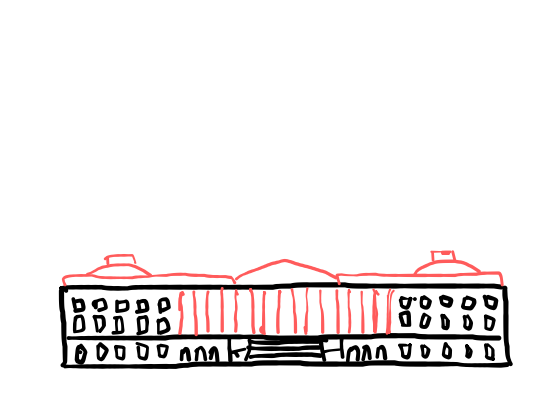  how to draw Capitol Hill Washington DC in easy steps - step number : 4 - Easy Step Drawing