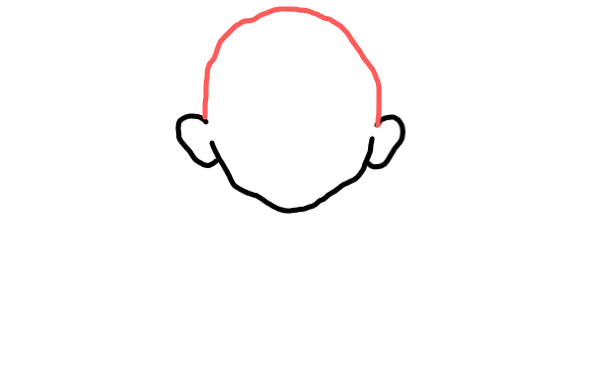  how to draw Mahatma Gandhi in easy steps - step number : 3 - Easy Step Drawing