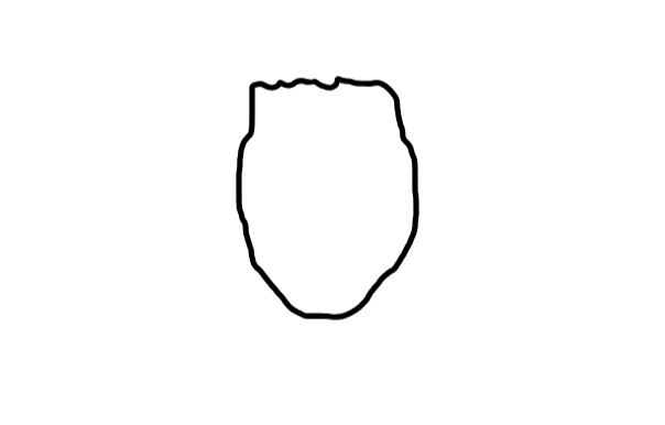  how to draw Nelson Mandela in easy steps - step number : 1 - Easy Step Drawing