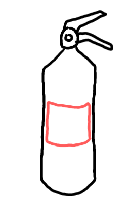  how to draw Fire Extinguisher in easy steps - step number : 4 - Easy Step Drawing