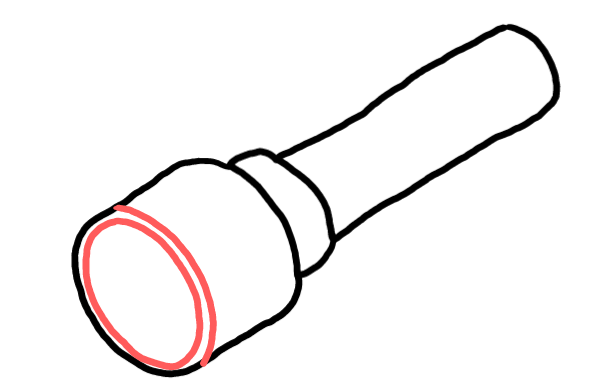  how to draw Flash Light in easy steps - step number : 4 - Easy Step Drawing