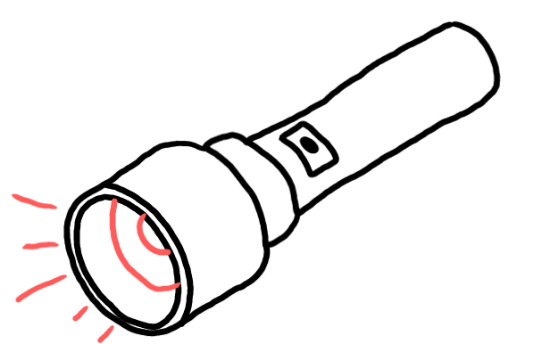  how to draw Flash Light in easy steps - step number : 6 - Easy Step Drawing