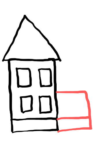  how to draw Home in easy steps - step number : 5 - Easy Step Drawing