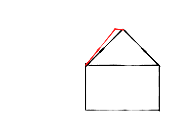  how to draw House in easy steps - step number : 3 - Easy Step Drawing