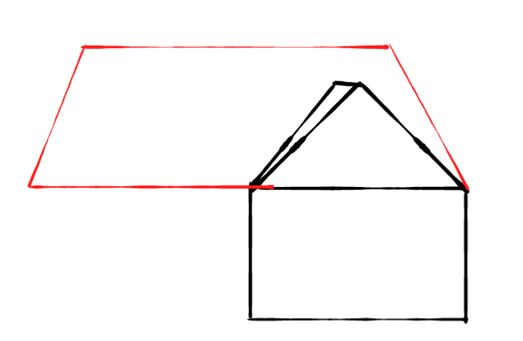  how to draw House in easy steps - step number : 4 - Easy Step Drawing