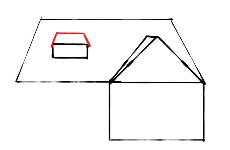  how to draw House in easy steps - step number : 6 - Easy Step Drawing