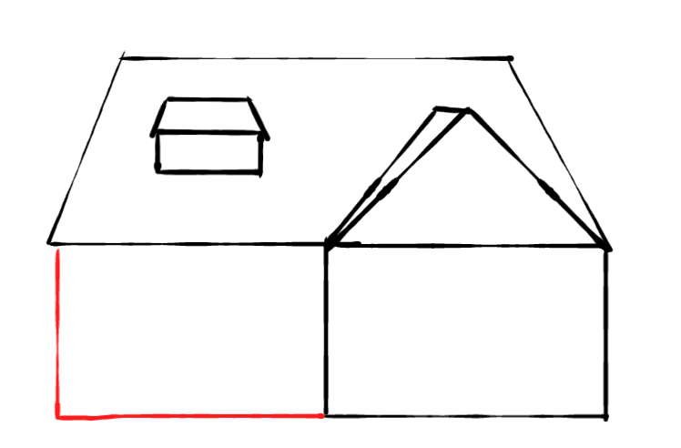  how to draw House in easy steps - step number : 7 - Easy Step Drawing