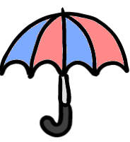 How to draw Umbrella in easy step by step.