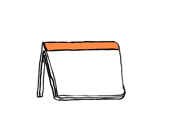  how to draw Desk Calendar in easy steps - step number : 3 - Easy Step Drawing