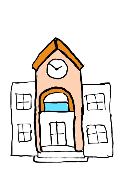  how to draw  School in easy steps - step number : 10 - Easy Step Drawing