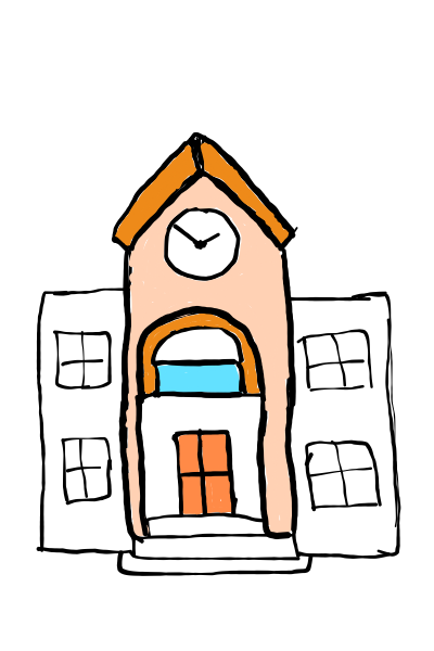  how to draw  School in easy steps - step number : 11 - Easy Step Drawing