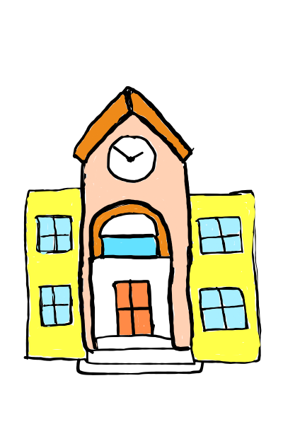  how to draw  School in easy steps - step number : 12 - Easy Step Drawing