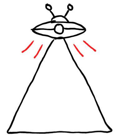  how to draw UFO in easy steps - step number : 5 - Easy Step Drawing