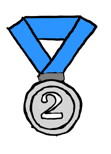 easy step by step Silver Medal drawing - EasystepDrawing