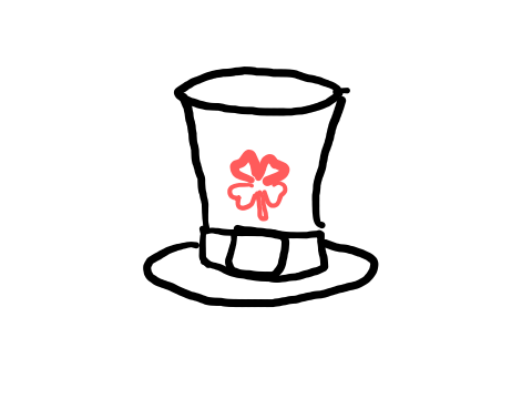  how to draw St Patricks Hat in easy steps - step number : 5 - Easy Step Drawing